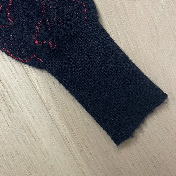 Paul Smith Black Navy/Red Cardigan (Size S) - Picture 3 of 6